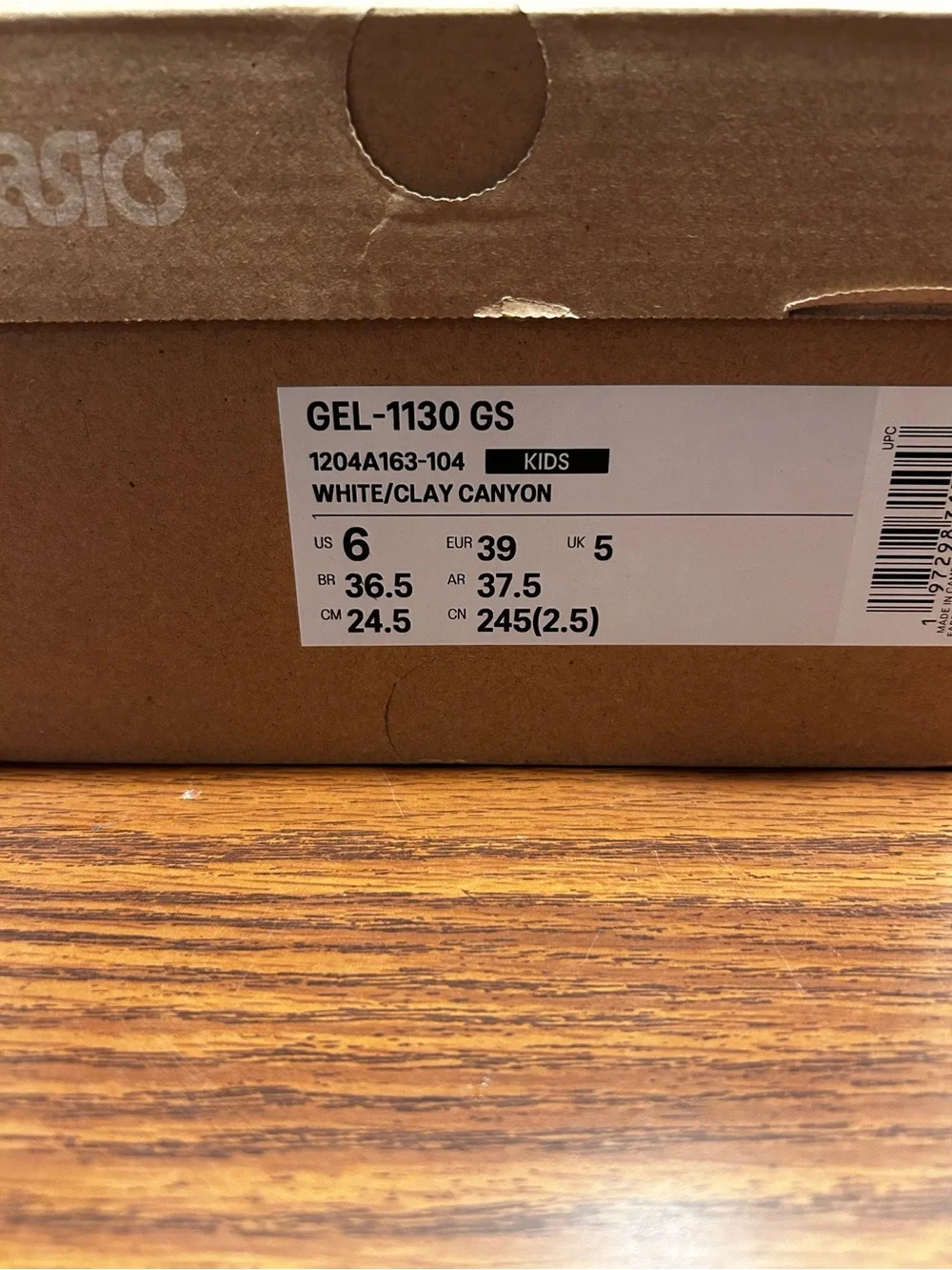 Gel Asics 1130 Clay Canyon